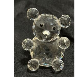 Asfour Egyptian Crystal Bear Figurine - RARE - 3"